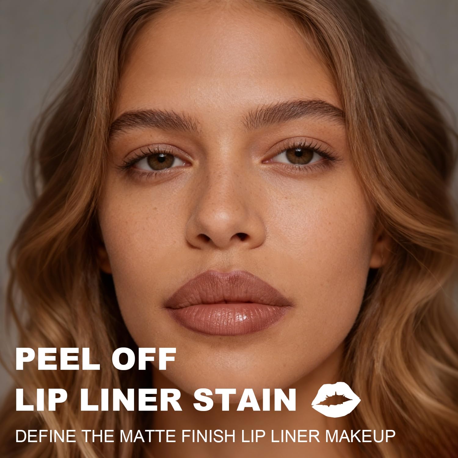 3 Colors Peel Off Lip Liner Stain with Tweezer Kit, Long Lasting Waterproof Lip Tint Stains Makeup Set with Matte Finish for Women, Natural Look, Easy to Use, for All Skin Types (#2,3,4)