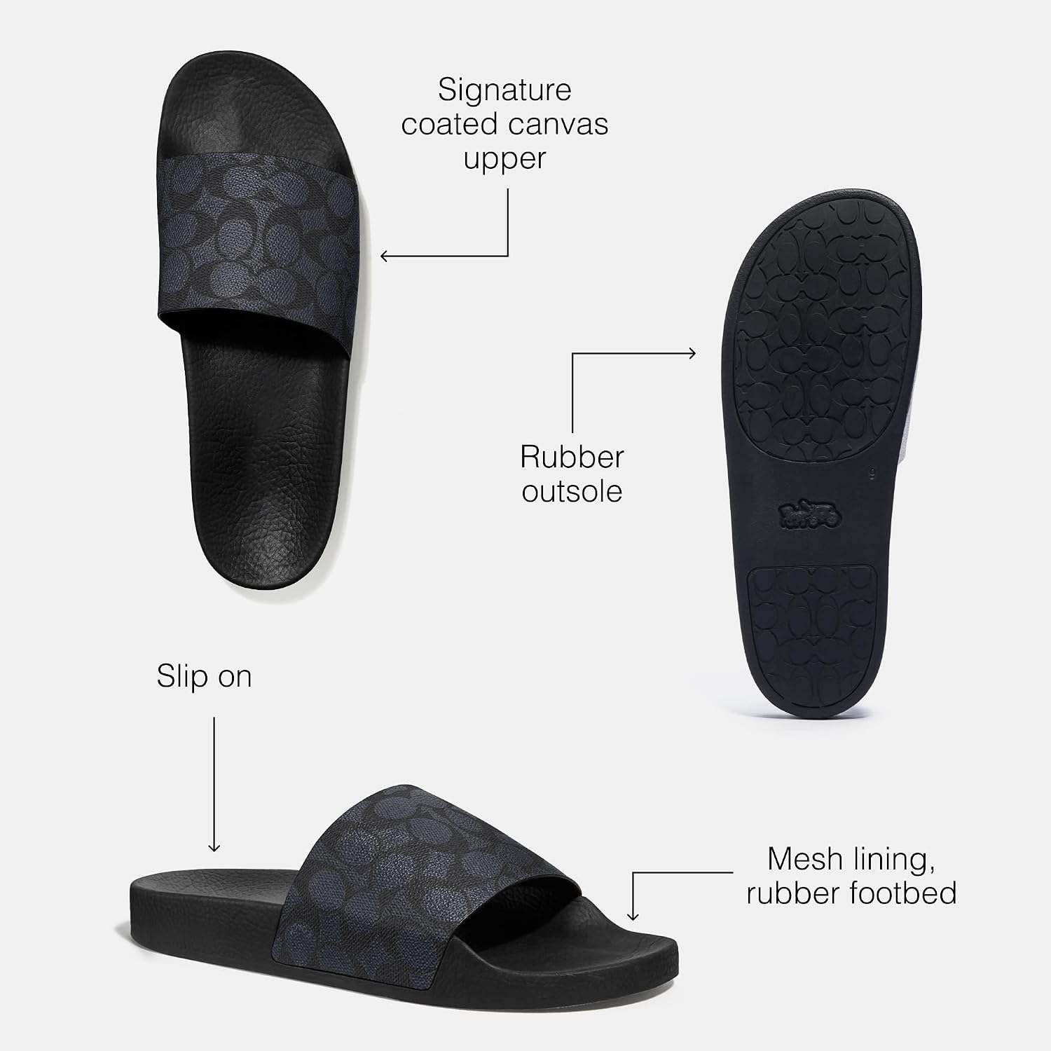 Coach Mens Slide Sandal