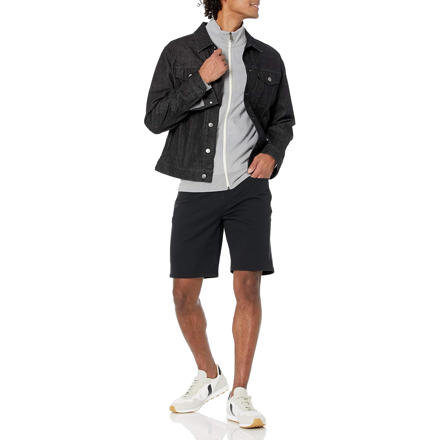 Amazon Essentials Men'S Slim-Fit 9" Inseam Stretch 5-Pocket Shorts With Tapered Leg