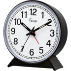 Equity 14075 Black Analog Wind-Up Alarm Clock
