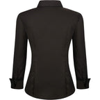 Alex Vando Womens Dress Shirts Wrinkle Free Regular Fit Long Sleeve Stretch Work Shirt