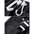 Women's Casual Cotton Elastic Waist Drawstring Loose Fit Outdoor Multi-Pockets Cargo Shorts