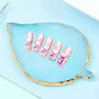 21 Pieces Nail Art Tools Kit, Resin Nail Art Palette Leaf Shape Mixing Palette and 20 Pcs Detail Brushes with Golden Edge Resin Holder Gel Polish Colors Mixing Pallet(Blue)