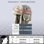 Unisex Winter Trapper Hat Cold Proof Keep Warm Hat with Ear Flaps for Hunting Skiing Trooper Outdoor Activities