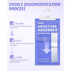Moisture Absorbers 10 Pack, 9.8 Oz Compact Dehumidifier Bags & Packs, Moisture Hanging Bag, Humidity Absorbers, Closet Deodorizer Against Musty Odors, 11.8'' X 6.3''