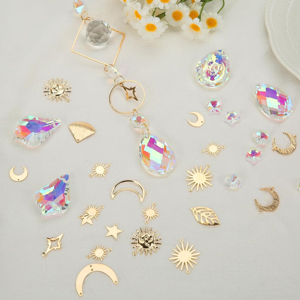 Diy Suncatchers, 400Pcs Sun Catchers Supplies Kit Art And Crafts For Adults