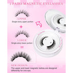 Emeda Magnetic Eyelashes Natural Look No Glue Reusable Magnetic Lashes With Applicator, Faux Mink Lashes Lightweight & Comfortable For Women Sensitive Eyes Daily Makeup With Mirror Case (11)