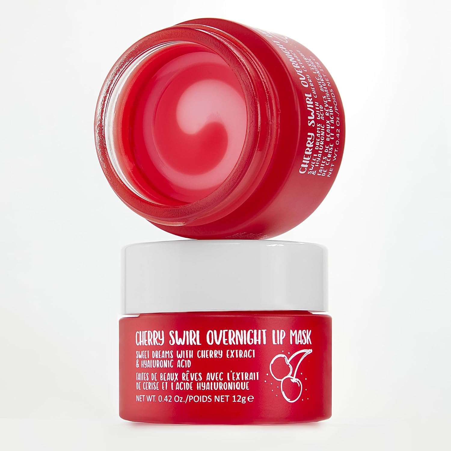 W7 Sweet Dreams Lip Care Trio - 3 Piece Set - Overnight Lip Mask, Lip Balm & Lip Scrub - Cherry