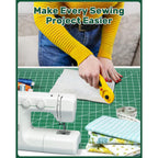 Self Healing Cutting Mat, 23" X 35", Large Double-Sided Rotary Cutting Mat For Sewing, Quilting, Scrapbooking, Fabric & Craft Cutting Board, (A1), Green