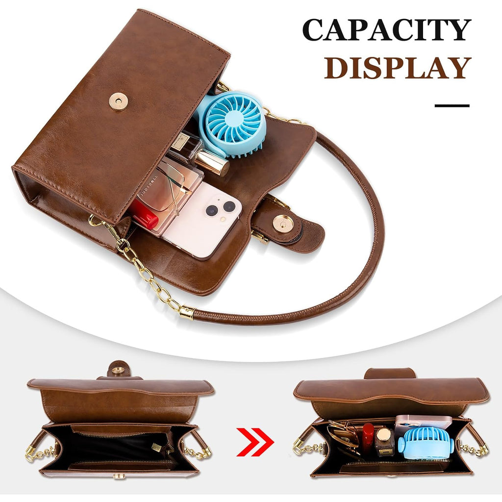 Shoulder Bag For Women, Vegan Leather Classic Crossbody Purses Handbags, Trendy Hobo Bag Tote Purses For Women