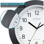 La Crosse Technology Wt-3129B 12 Inch Atomic Analog Wall Clock, Pack Of 1, Black