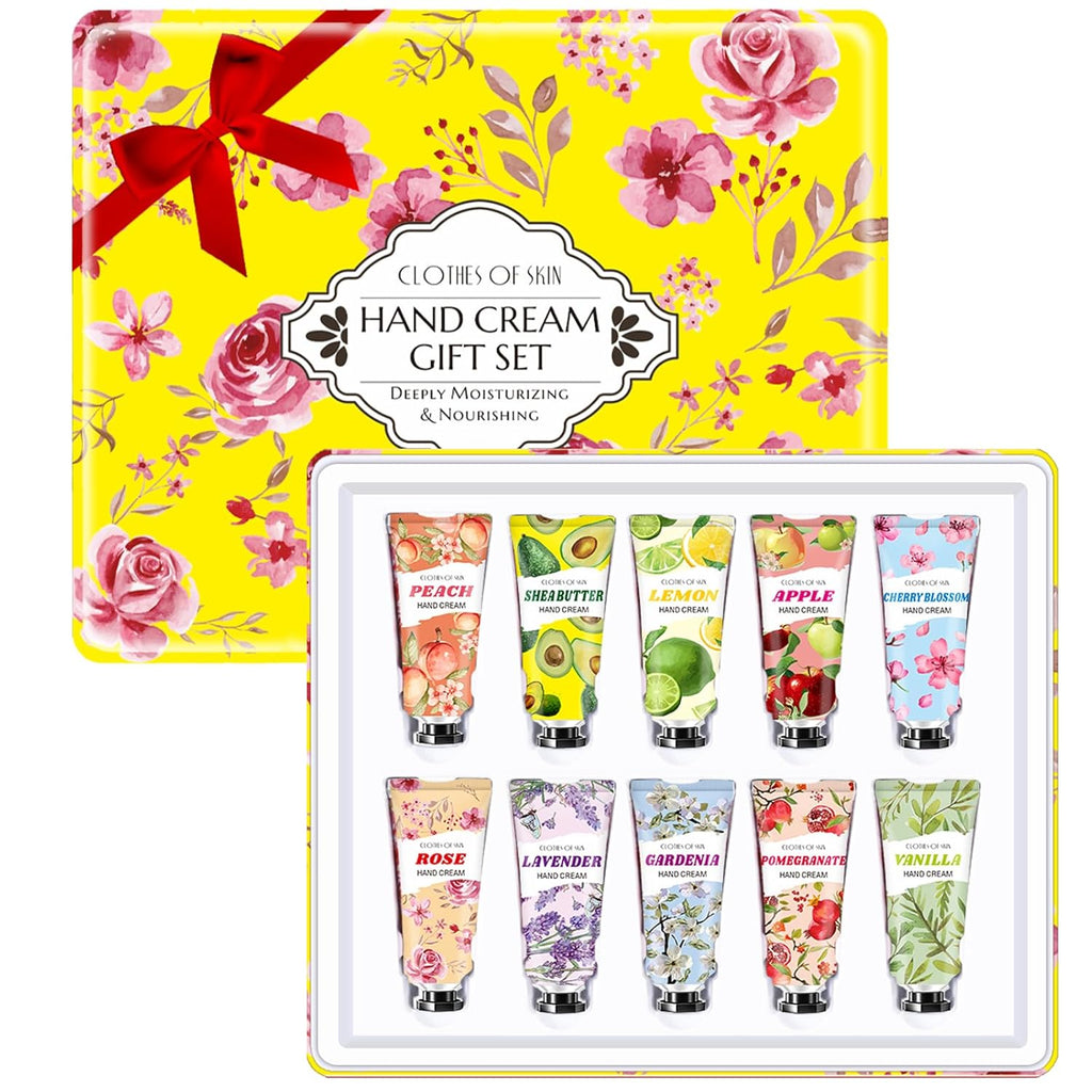 10 Pack Hand Cream Set,Mothers Day Gifts,Teacher Appreciation Gifts,Nurses Week Gift,Birthday Gift for Women,Teen Girls,Natural Plant Fragrance Travel Size Lotion Hand Cream for Dry Hands