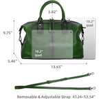 Iswee Genuine Leather Satchel Tote Bag Top Handle Handbag Designer Shoulder Bag Large Capacity Cross Body Bag