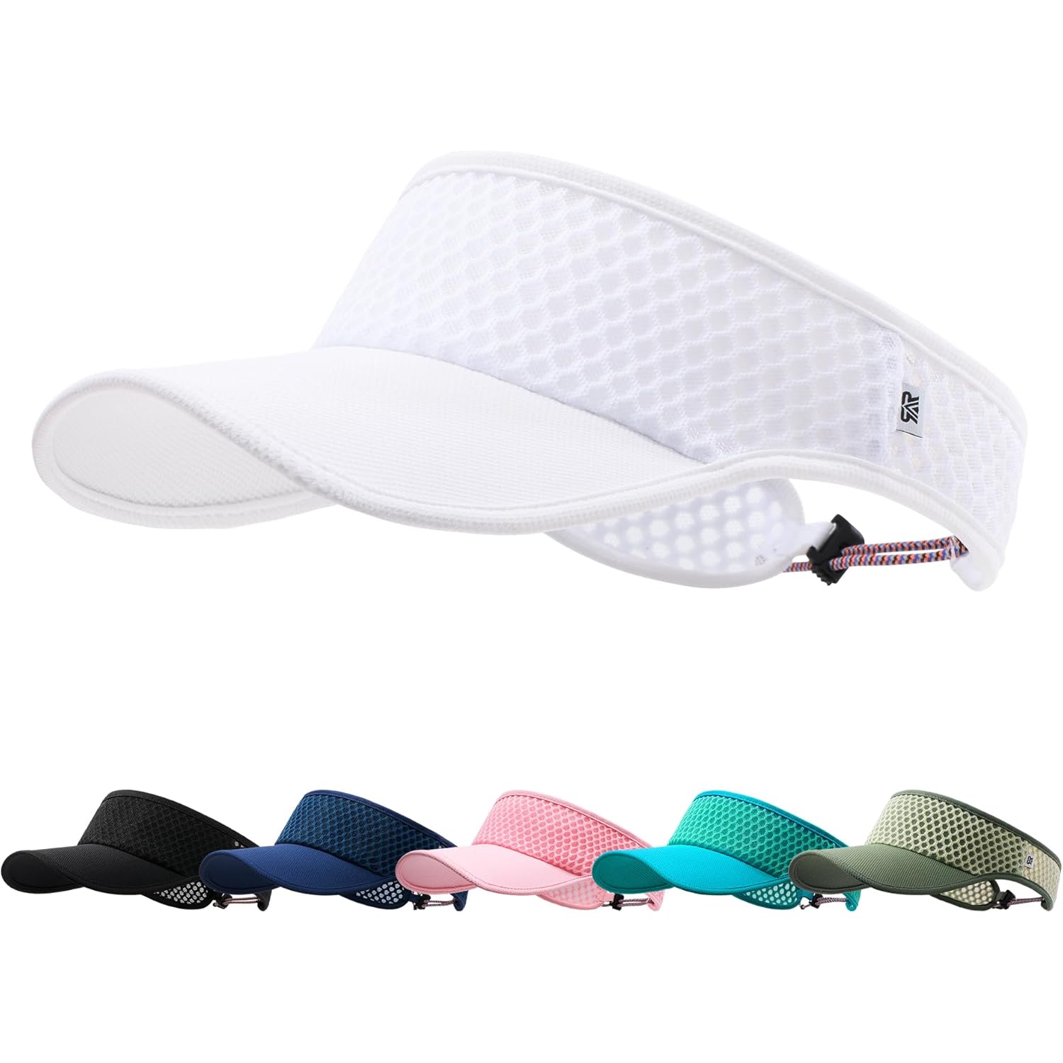 AUSFLUG Sun Visor Hat Men Women - Wide Brim Quick Dry Adjustable Cap, Lightweight for Golf Tennis Pickleball Beach