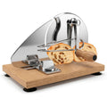 Saluna Manual Bread Slicer For Sourdough And Homemade Bread, Adjustable Bread Slicer With Hand Crank, Stainless Steel Blade And Suction Base