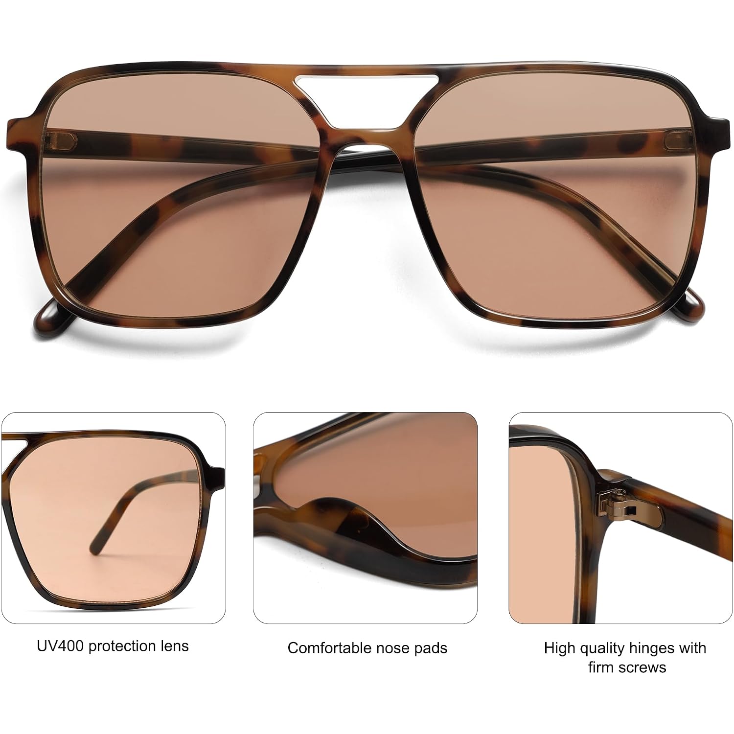 Sojos Trendy Vintage Aviator Square Sunglasses For Womens Mens Retro 70S Uv400 Women Sun Glasses Sj2327