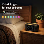 Housbay Digital Alarm Clock Radio For Bedrooms, Phone-Free Wake-Up With Dual Alarm, Night Light, Small Radio Clock For Bedside | Phone-Free Wake-Up With Dual Alarm, Fm Radio For Favorite Stations, Small Radio Clock For Bedside, Battery Backup