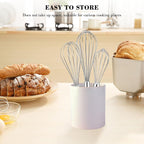 Stainless Steel Whisk Set 8" 10" 12" Kitchen Whisk Balloon Whisk Kitchen Wisk Wire Whisks For Cooking, Whisking, Blending, Beating, Stirring-3 Pack…