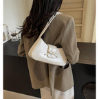 Shoulder Bag for Women, Hobo Handbags Trendy Y2K Purses Patent Leather Clutch Bag Cute Bow Purse