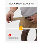 Chaoren Stretch Belt Men 2 Pack - 1 3/8" Braided Golf Belts For Men - Casual Elastic For Pants And Jeans
