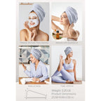 Hicober Microfiber Hair Towel Wrap, Fast Drying Hair Towels For Women, Soft Lightweight Quick Dry Turban For Curly & Long Hair–3 Pack(Blue/Grey/Pink)
