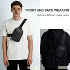 Mini Sling Bag For Men Women, Small Crossbody Casual Utility Chest Phone Bag For Travel Workout