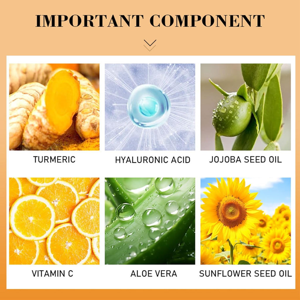 Turmeric & Vitamin C Hand and Foot Cream – Moisturizing Treatment for Dry, Rough Skin – Fast Absorbing, Non-Greasy Formula – Hydrates & Soothes Cracked Heels & Hands (8.8OZ)