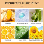 Turmeric & Vitamin C Hand and Foot Cream – Moisturizing Treatment for Dry, Rough Skin – Fast Absorbing, Non-Greasy Formula – Hydrates & Soothes Cracked Heels & Hands (8.8OZ)