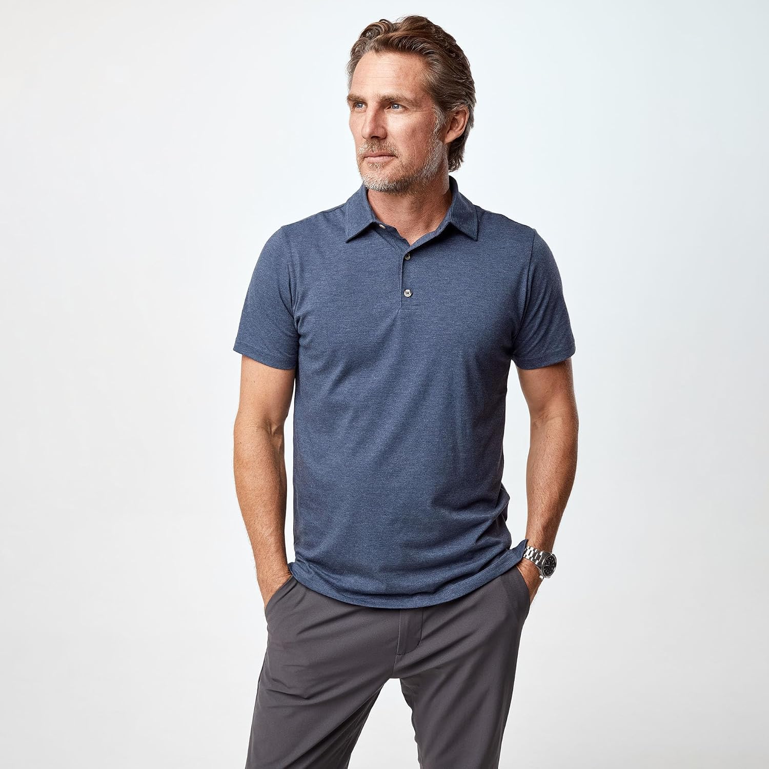 Fresh Clean Threads Mens Polo Shirts - Pre Shrunk Soft Fitted Premium Classic Shirt - Men'S Polos Cotton Poly T-Shirt Blend