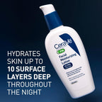 CeraVe PM Facial Moisturizing Lotion, Night Cream with Hyaluronic Acid and Niacinamide, Ultra-Lightweight, Oil-Free Moisturizer for Face, 3 Ounce