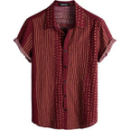 Vatpave Mens Casual Short Sleeve Button Down Shirts Regular Fit Hawaiian Summer Shirt