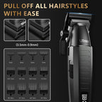 Ufree Professional Clippers and Trimmers Set, Cordless Hair Clippers for Men, Barber Clippers Set with Travel Case