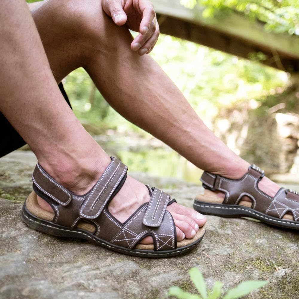 Dockers Mens Newpage Outdoor Sport Sandals With Memory Foam