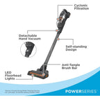 Black+Decker Powerseries 20V Max Cordless Stick Vacuum Cleaner, Household Vacuum Cleaners For Hardwood Floors And Carpet, Led Lights, Detachable, Anti-Tangle, Lightweight, Bagless (Bhfea18D1)