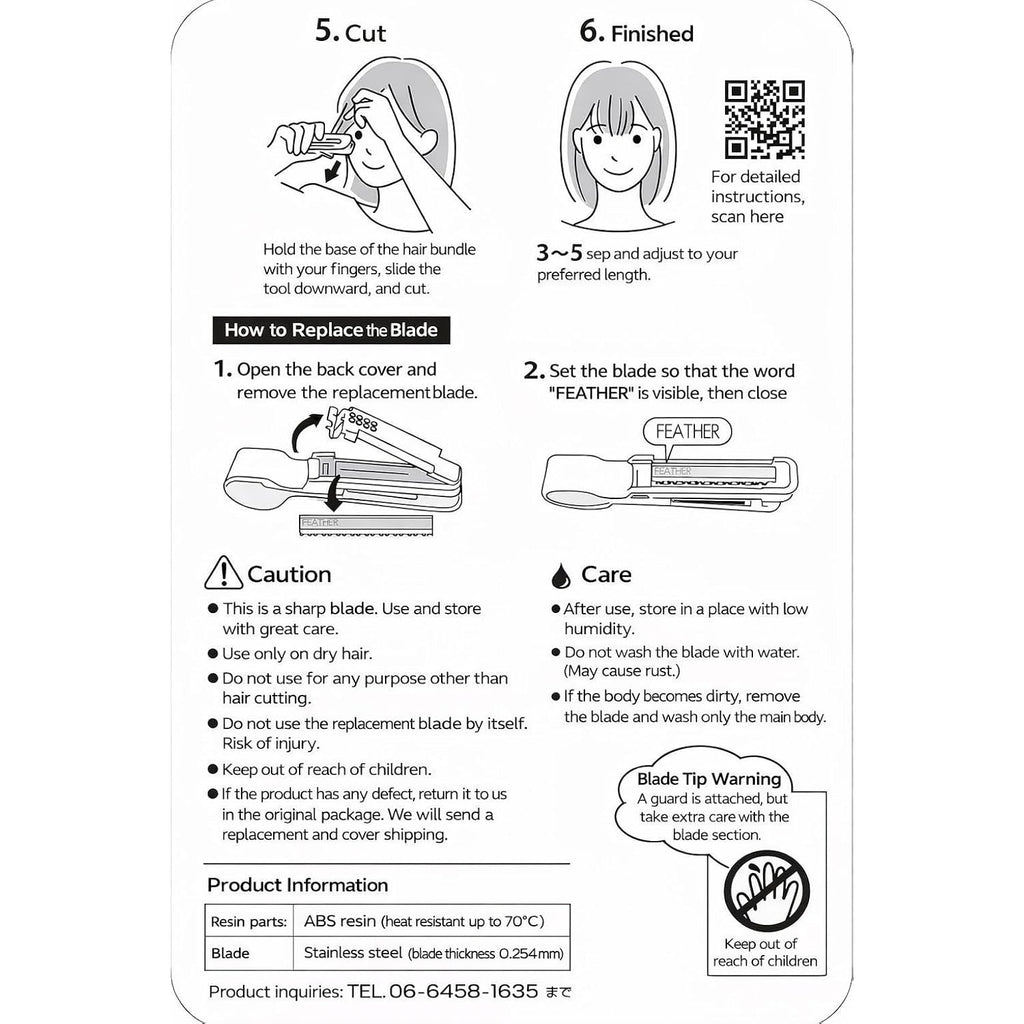 Hair Cutting Monster Easy Bangs Self Cutter 1 Piece