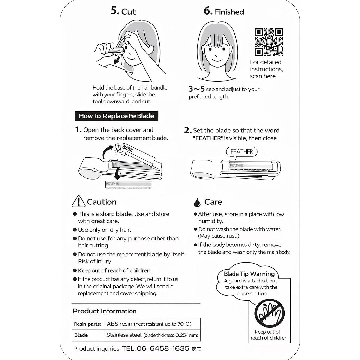 Hair Cutting Monster Easy Bangs Self Cutter 1 Piece
