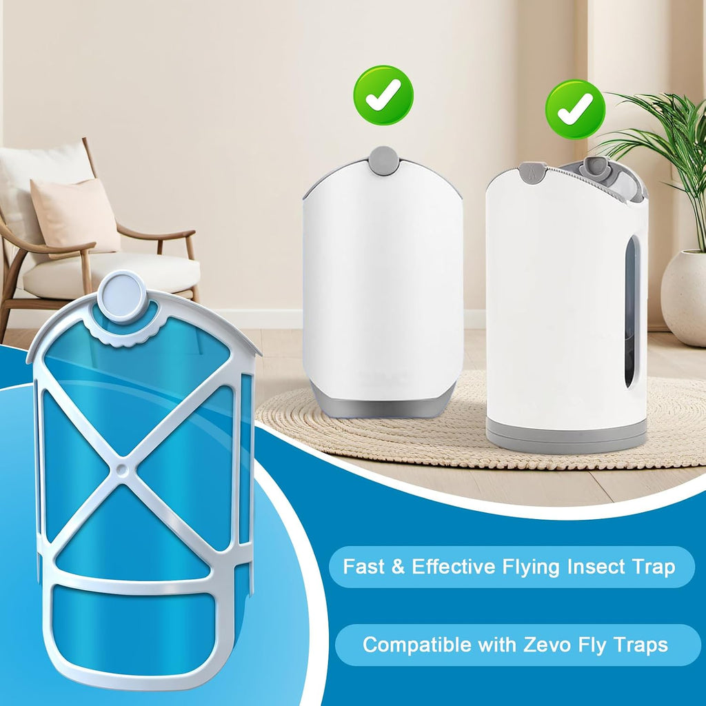 16 Pack Refill Cartridges, Upgraded Flying Trap Refills Compatible With Zzevo Flying Insect Trap Refills, Insect Replacement Kit For M364 M364A And Max Fully Compatible Size