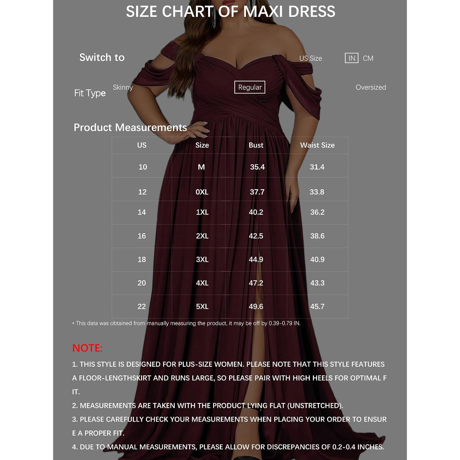 Women'S Daily Plus Size Dresses A Line Chiffon Wedding Guest Bridesmaid Maxi Dress Prom Evening Party Cocktail Gown