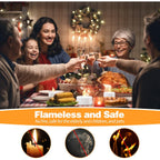 Koaby 12/24/50/100/200/400 Pack Led Tea Lights | Battery Operated Flickering Warm White Lights For Decor