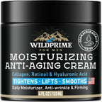 Men'S Face Moisturizer Cream - Anti Aging & Wrinkle - Men'S Shave Lotion - Made In Usa - Collagen, Hyaluronic Acid, Vitamins E & A, Avocado Oil - Age Facial Skin Care, Day & Night Moisturizing, 4 Oz