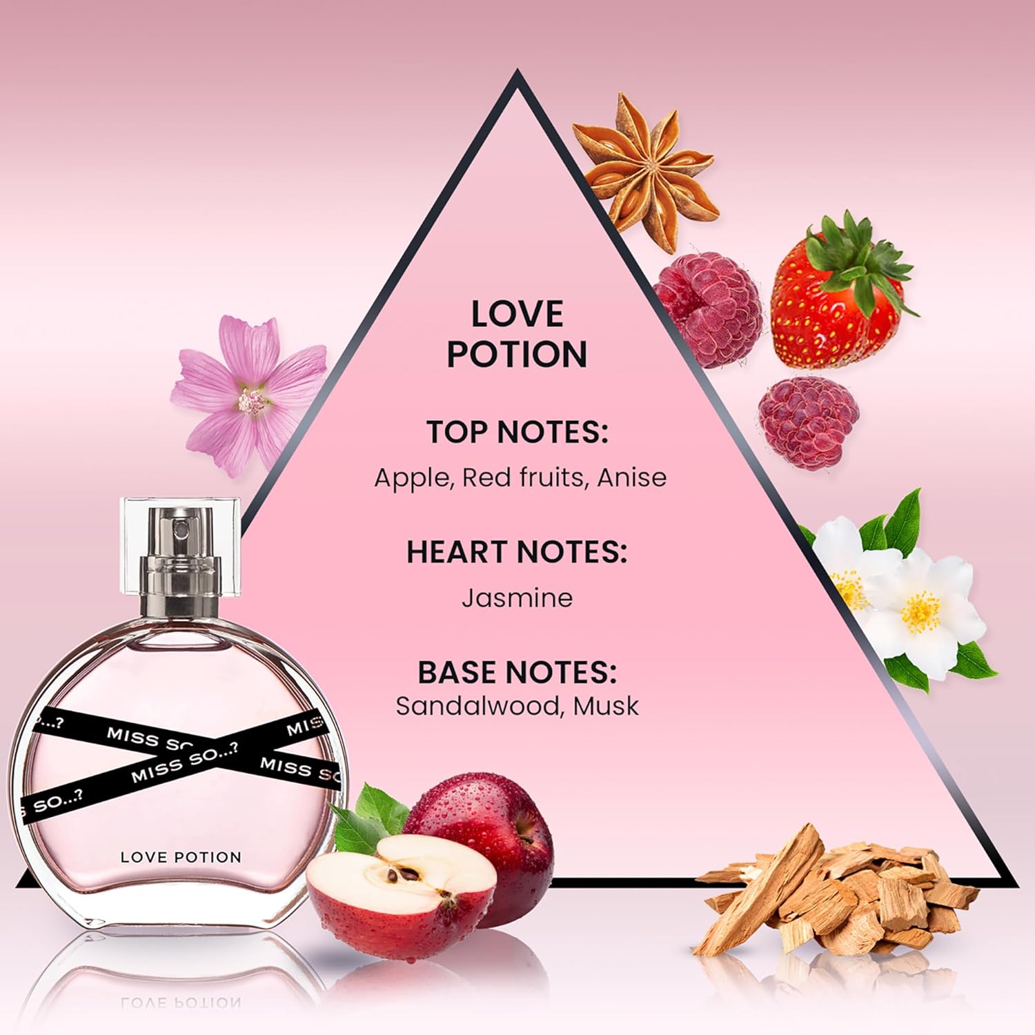 So...? Miss So Set - Perfumes for Women with Floral, Fruity and Vanilla Perfume Notes - 800 Sprays - Gifts for Women - 3 pcs Gift Set