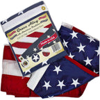 Grace Alley American Flag: 3X5 Ft Us Flag - 100% Made In Usa. Embroidered Stars, Sewn Stripes And Brass Grommets. Fade Resistant, Heavy Duty, Long Lasting Nylon For Outdoor Durability.