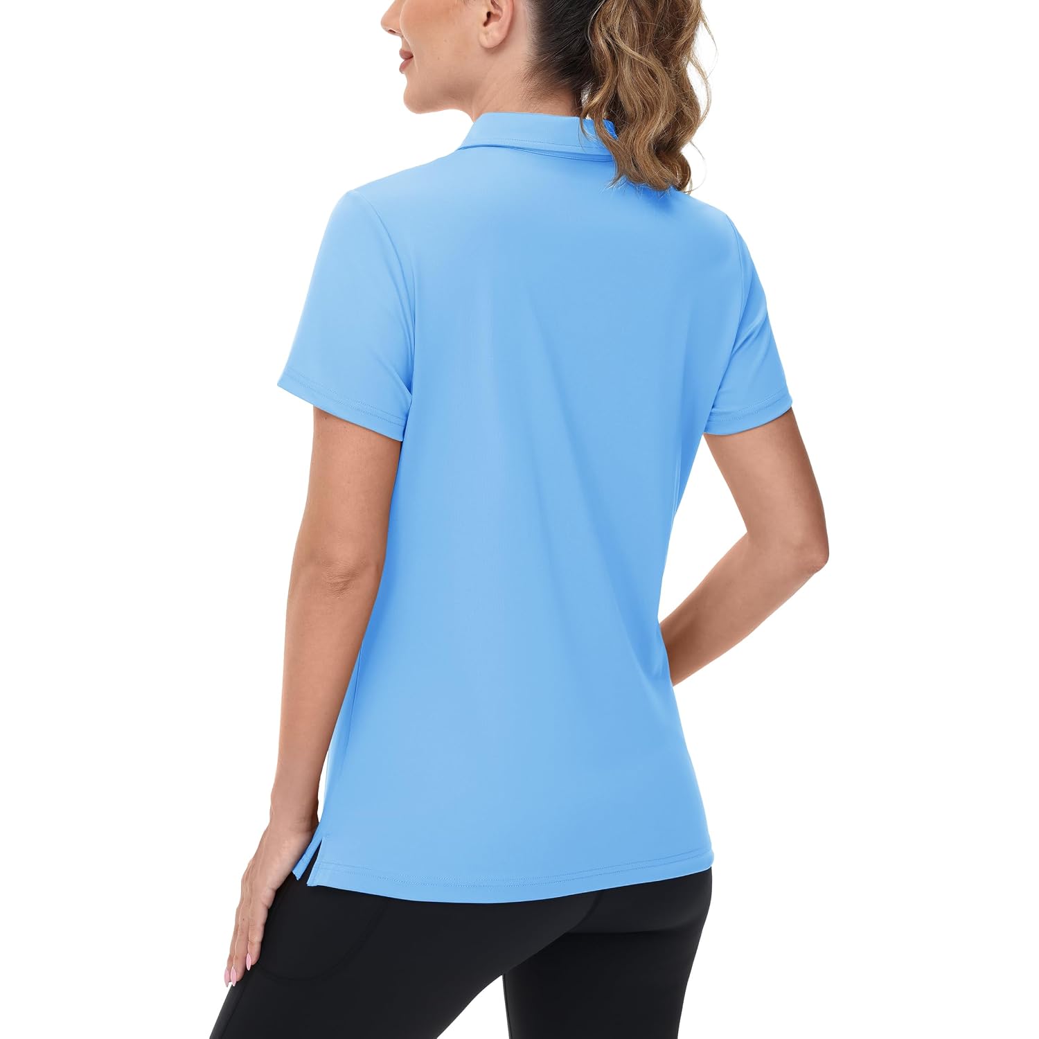 Tacvasen Women'S V-Neck Polo Shirts Upf 50+ Short Sleeve Sun Protection Quick Dry Golf Polos Collared Shirt