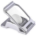 Multipurpose Heavy Duty Aluminium Egg Slicer, Stainless Steel Wire, Sliver | Dishwasher Safe, Rust Resistant, Egg Cutter For Hard Boiled Eggs, Soft Food And Soft Fruit, Salads, Butter, Cheese, Spam