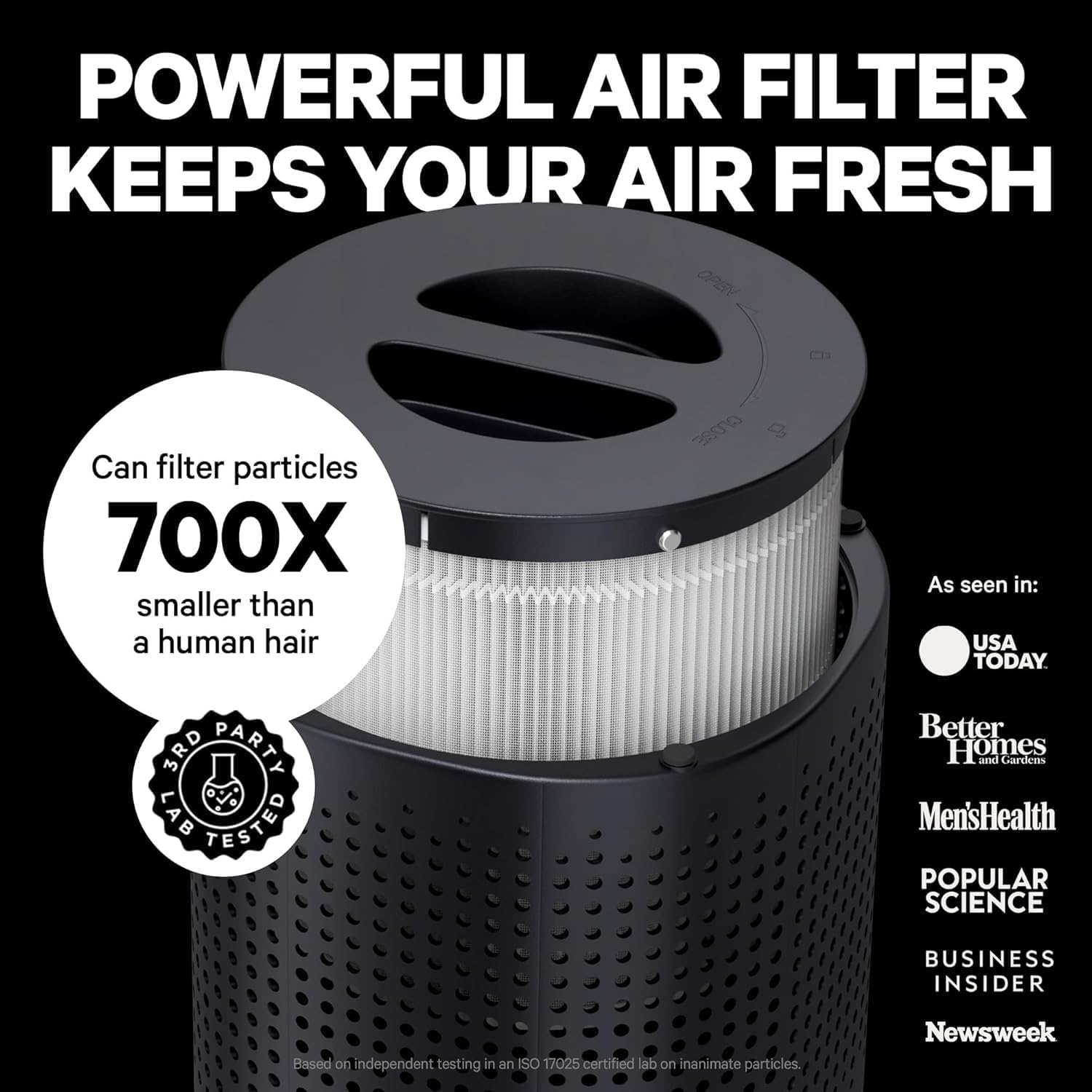 Puroair 240 Hepa Air Purifiers For Home Pets Air Cleaner Up To 1,000 Ft² - Hepa Filter + Carbontech Up To 500X Stronger - Cleans Air Fast - Auto, Sleep Modes Air Purifiers For Bedroom, Office, Dorm