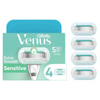 Venus Deluxe Smooth Sensitive Women's Razor Blade Refills, 4 Count, Holiday Gifts for Women