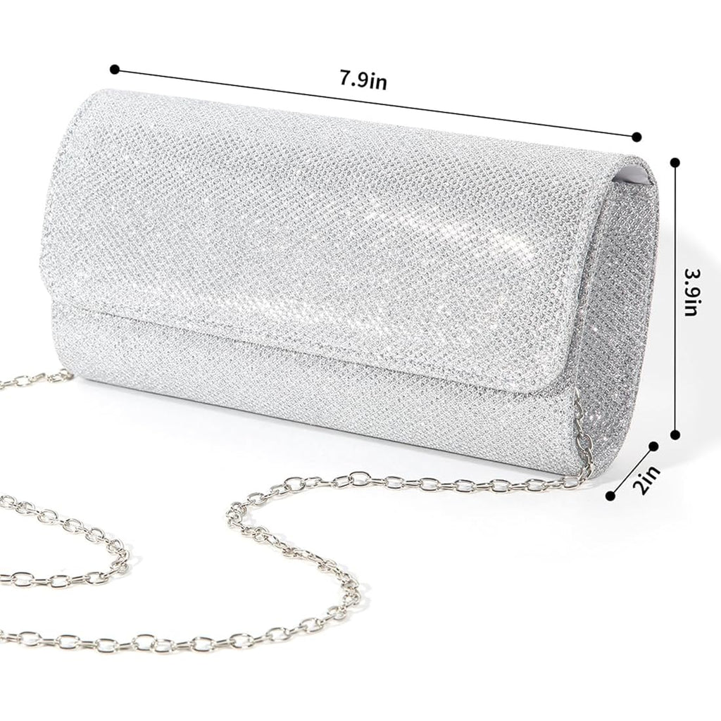 lovyoCoCo Evening Bag Clutch Purses for Women Ladies Sparkling Party Handbag Wedding Bag