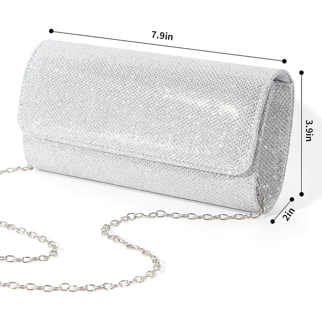 lovyoCoCo Evening Bag Clutch Purses for Women Ladies Sparkling Party Handbag Wedding Bag