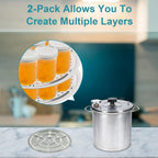2Pack Stainless Steel Canner Rack - 11-Inch Pressure Cooker Rack For Pressure Canner - Compatible With Presto, All-American And More