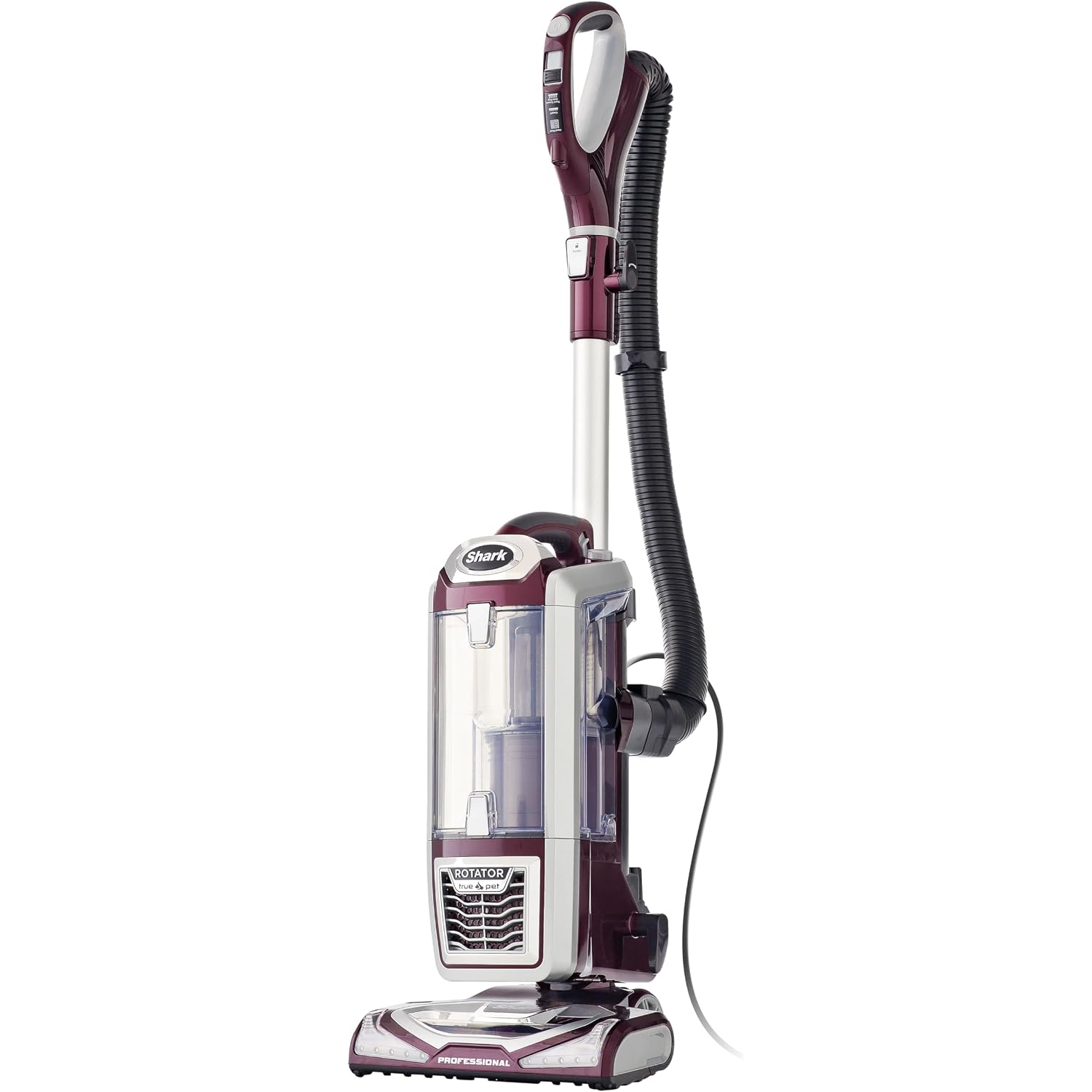 Shark Nv752 Rotator Powered Lift-Away Truepet Upright Vacuum With Hepa Filter, Large Dust Cup Capacity, Led Headlights, Upholstery Tool, Perfect Pet Power Brush & Crevice Tool, Bordeaux